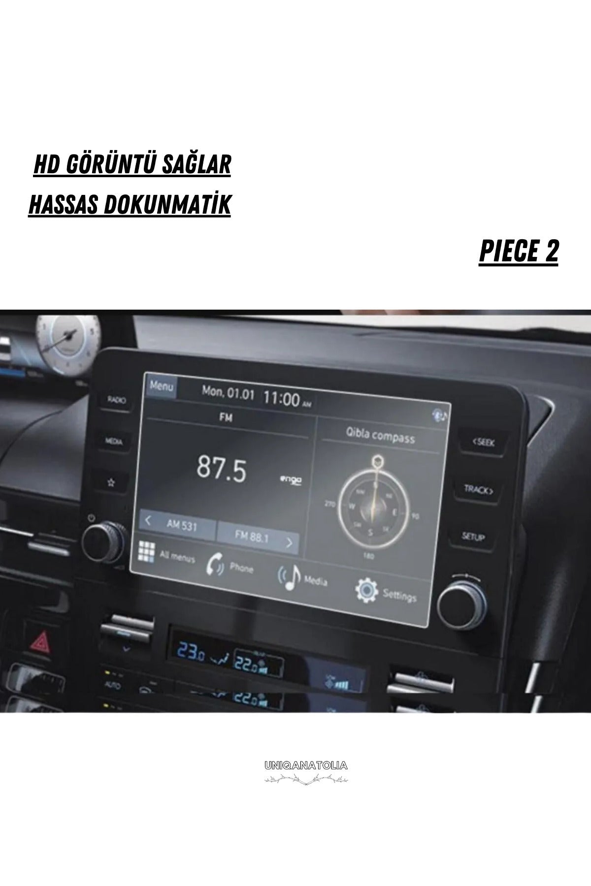 Hyundai Staria 2023-2024 Dijital Gösterge ve Multimedya Uyumlu Set Nano Ekran Koruyucu