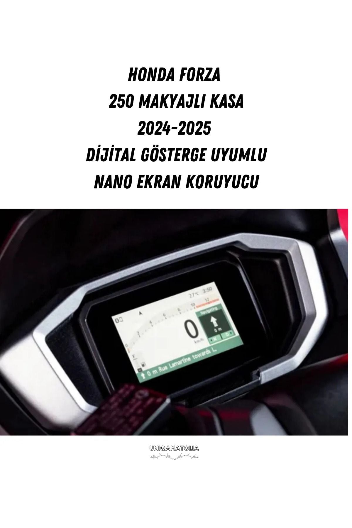 Honda Forza 250 Makyajlı Kasa 2024-2025 Dijital Gösterge Uyumlu Nano Ekran Koruyucu