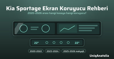 Kia Sportage ekran koruyucu rehberi: 2020-2022, 2023-2024 ve 2025-2026 makyajlı kasa