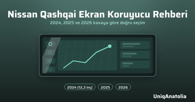 Nissan Qashqai ekran koruyucu rehberi: 2024, 2025 ve 2026 kasa