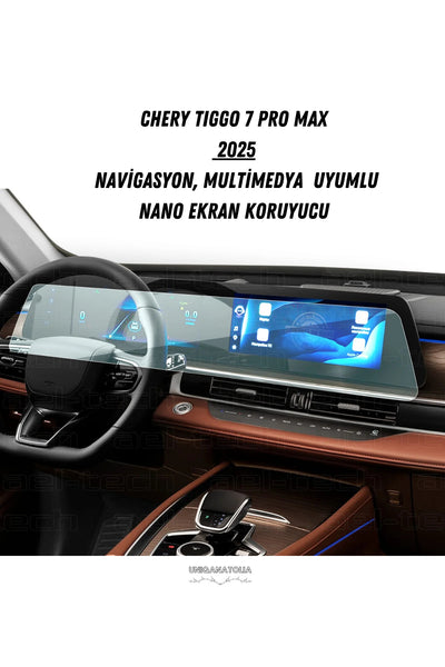 Chery Tıggo 7 Pro Max 2025 Dijital Gösterge ve Multimedya Uyumlu Nano Ekran Koruyucu