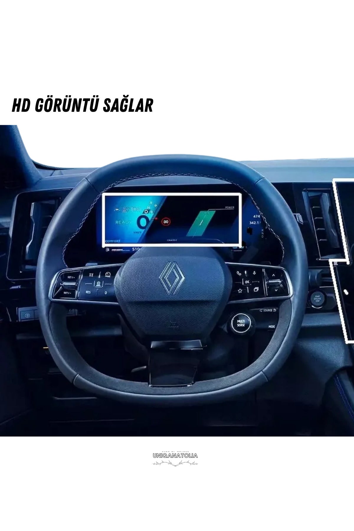 Renault Austral 2025 Hayalet Gösterge ve Navigasyon Multimedya Uyumlu Set Nano Ekran Koruyucu