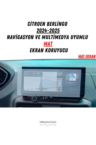 Citroen Berlingo 2024-2025 Navigasyon Ve Multimedya Mat Ekran Koruyucu