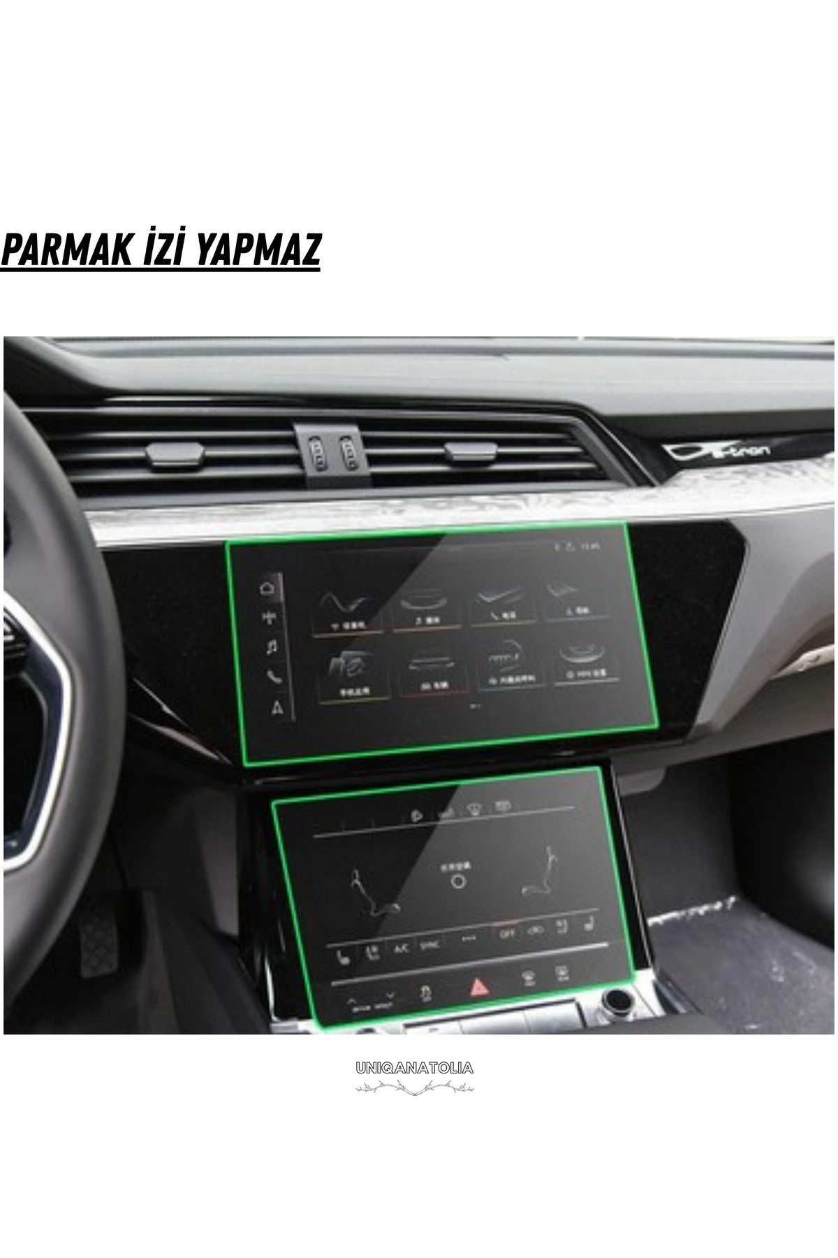 Audi Q7 2025 Navigasyon,Multimedya ve Alt Kontrol Paneli Uyumlu Nano Ekran Koruyucu