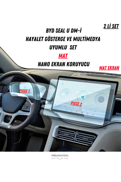 BYD SEAL U DM-İ Hayalet Gösterge ve Multimedya Uyumlu Mat Ekran Koruyucu