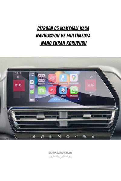 Citroen C5 Aırcross Makyajlı Kasa 10 İnç Navigasyon Ve Multimedya Uyumlu Nano Ekran Koruyucu