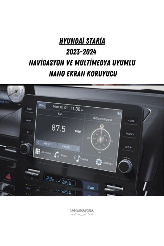 Hyundai Staria 2023-2024 Navigasyon ve Multimedya Uyumlu Nano Ekran Koruyucu