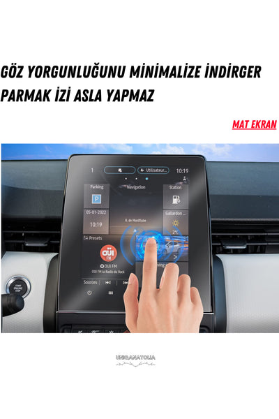 Renault Clio 2025 Techno Esprit Alpine Navigasyon ve Multimedya Uyumlu Mat Ekran Koruyucu