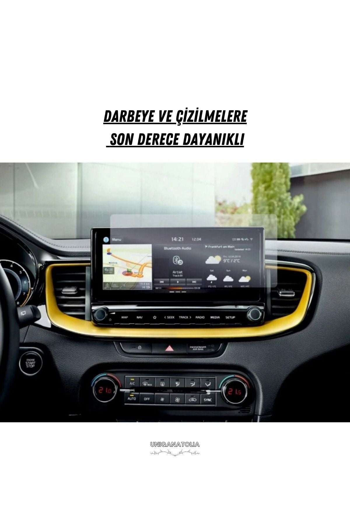 Kia Xceed Prestige 10.25 İnç 2024 Navigasyon ve Multimedya Uyumlu Nano Ekran Koruyucu