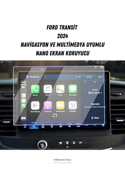 Ford Transit 2024 Navigasyon ve Multimedya Uyumlu Nano Ekran Koruyucu