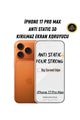 iPhone 17 Pro Max Anti-Static 3D Toz Tutmayan Kırılmaz Ekran Koruyucu