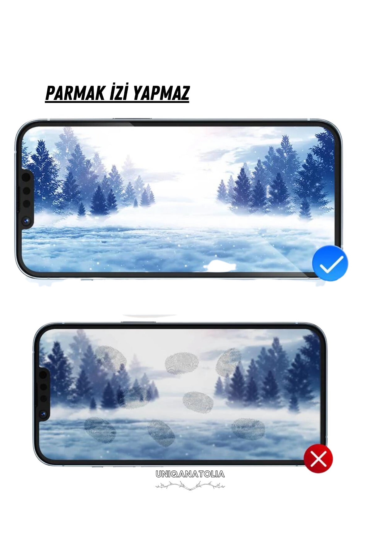 iPhone 16 Pro Anti-Static 3D Toz Tutmayan Kırılmaz Ekran Koruyucu