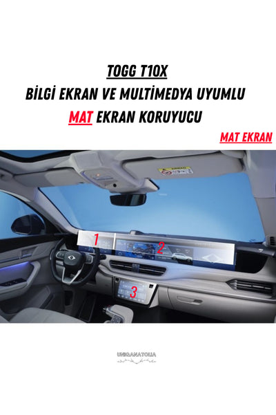 TOGG T10X 8 inç Alt Ekran Uyumlu Nano Ekran Koruyucu