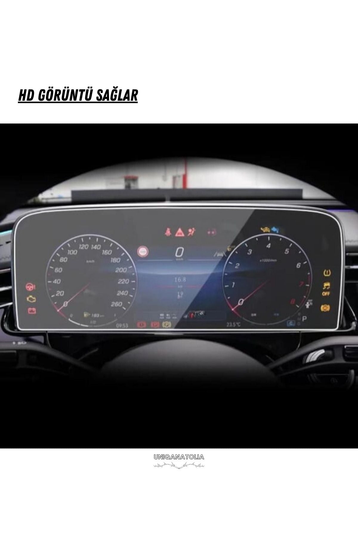 Mercedes E220 2024 Dijital Hayalet Gösterge Uyumlu Nano Ekran Koruyucu