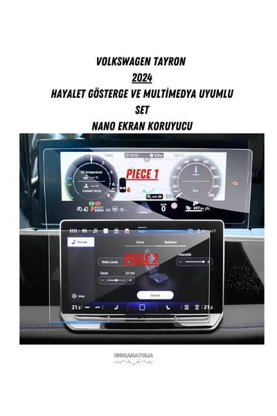 Volkswagen Tayron 2024 Hayalet Gösterge Ve Multimedya Uyumlu Set Nano Ekran Koruyucu