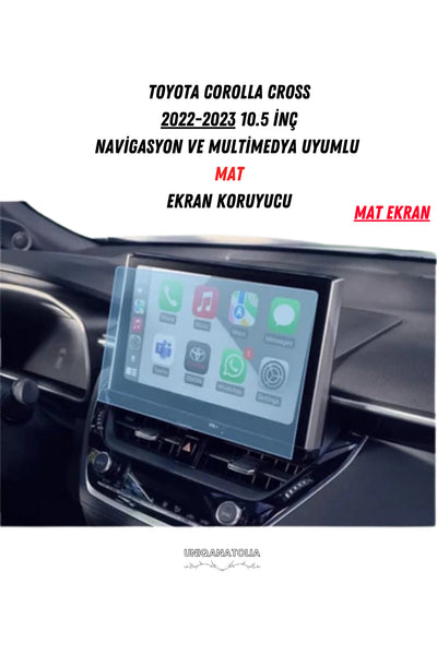 Toyota Corolla Cross 10.5 inç Navigasyon Uyumlu Nano Ekran Koruyucu 2022 2023