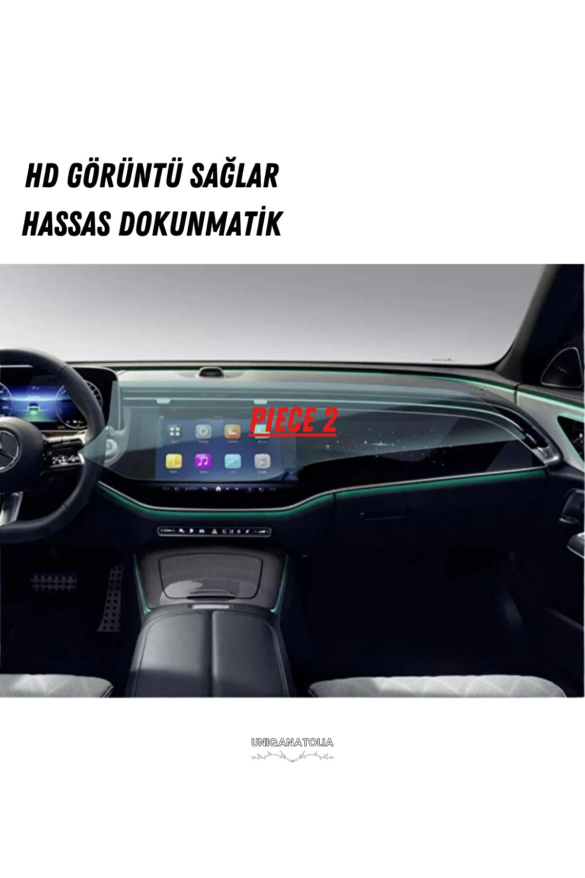 Mercedes E180 2026 Hayalet Gösterge ve Multimedya Uyumlu Set Nano Ekran Koruyucu