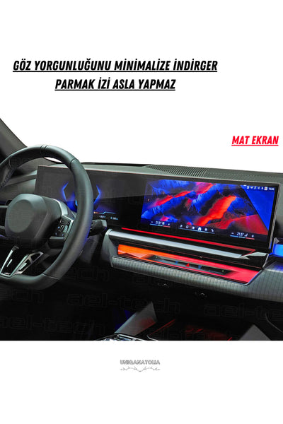 BMW i5 Gösterge Panel ve Bilgi Ekran Uyumlu Mat Ekran Koruyucu