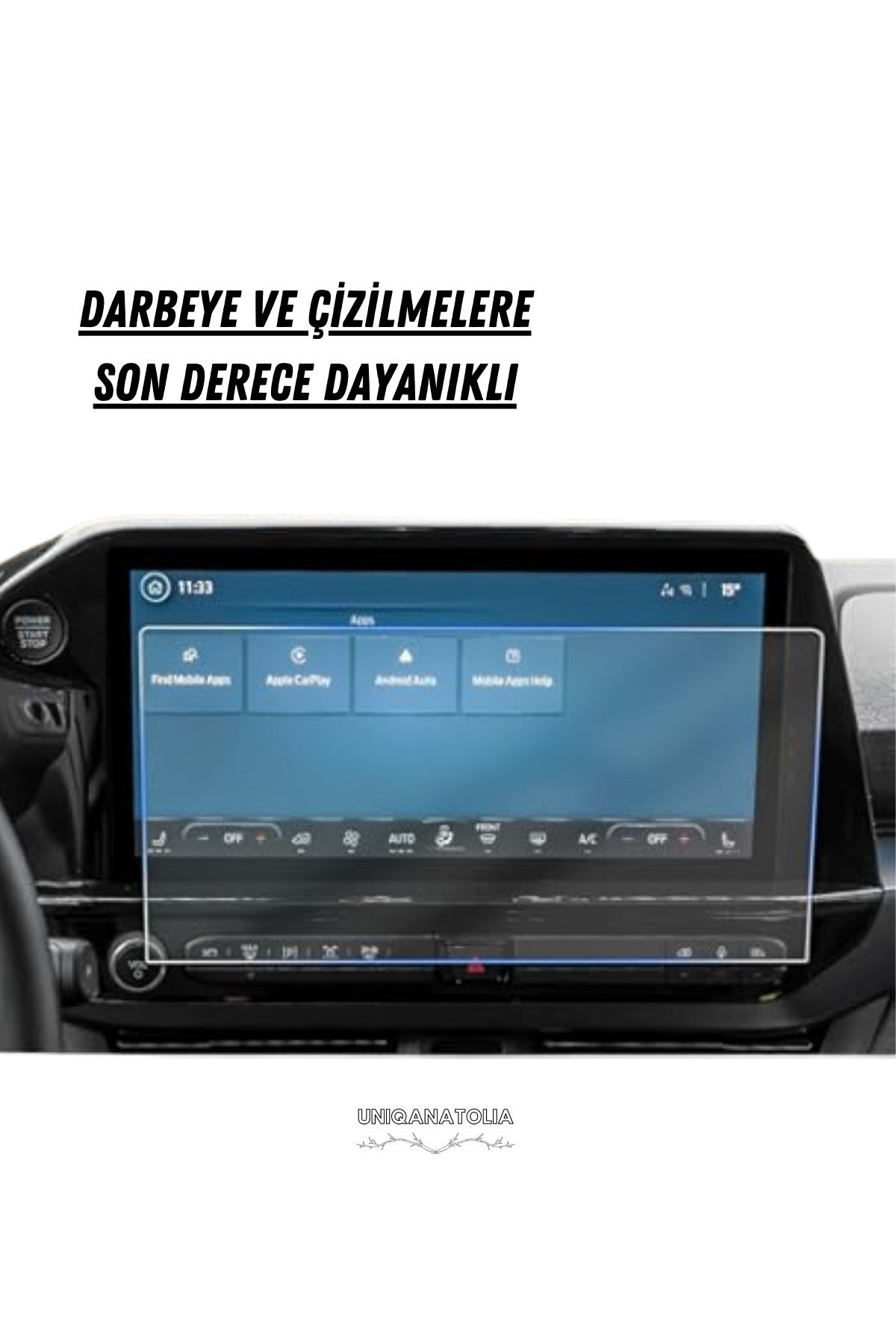 Ford Tourneo Custom 2024-2025 Navigasyon ve Multimedya Uyumlu Nano Ekran Koruyucu
