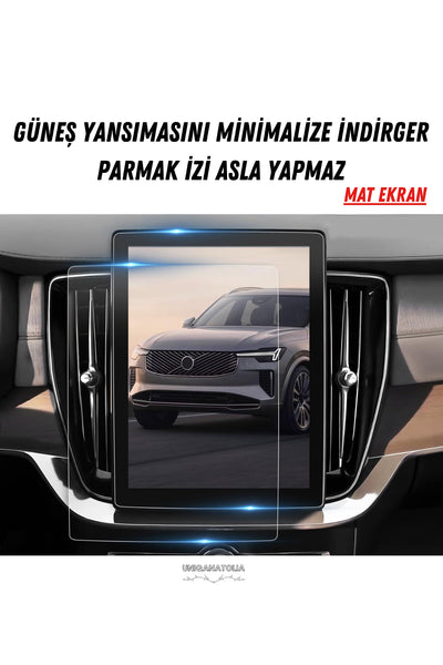 Volvo XC90 2025 Navigasyon ve Multimedya Uyumlu Mat Ekran Koruyucu
