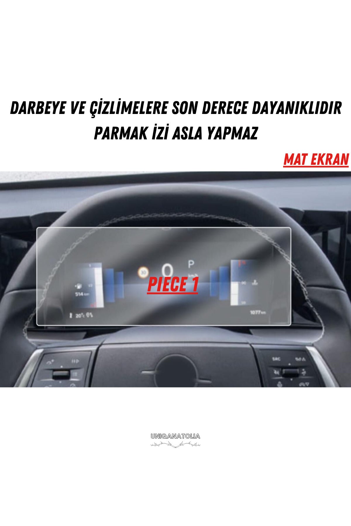 Opel Frontera 2026 Hayalet Gösterge ve Multimedya Uyumlu Set Mat Ekran Koruyucu