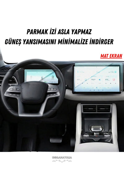 BYD ATTO 2 Comfort Hayalet Gösterge ve Multimedya Uyumlu Mat Ekran Koruyucu