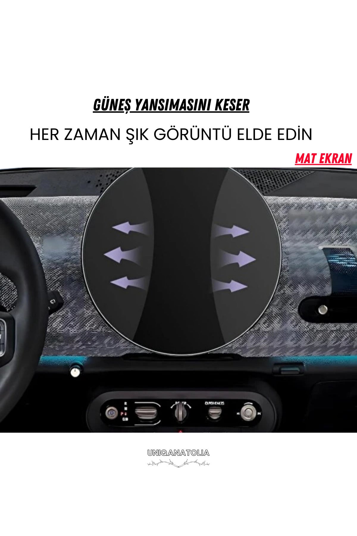 Mini Cooper/Countryman 2024 Navigasyon ve Multimedya Uyumlu Mat Ekran Koruyucu