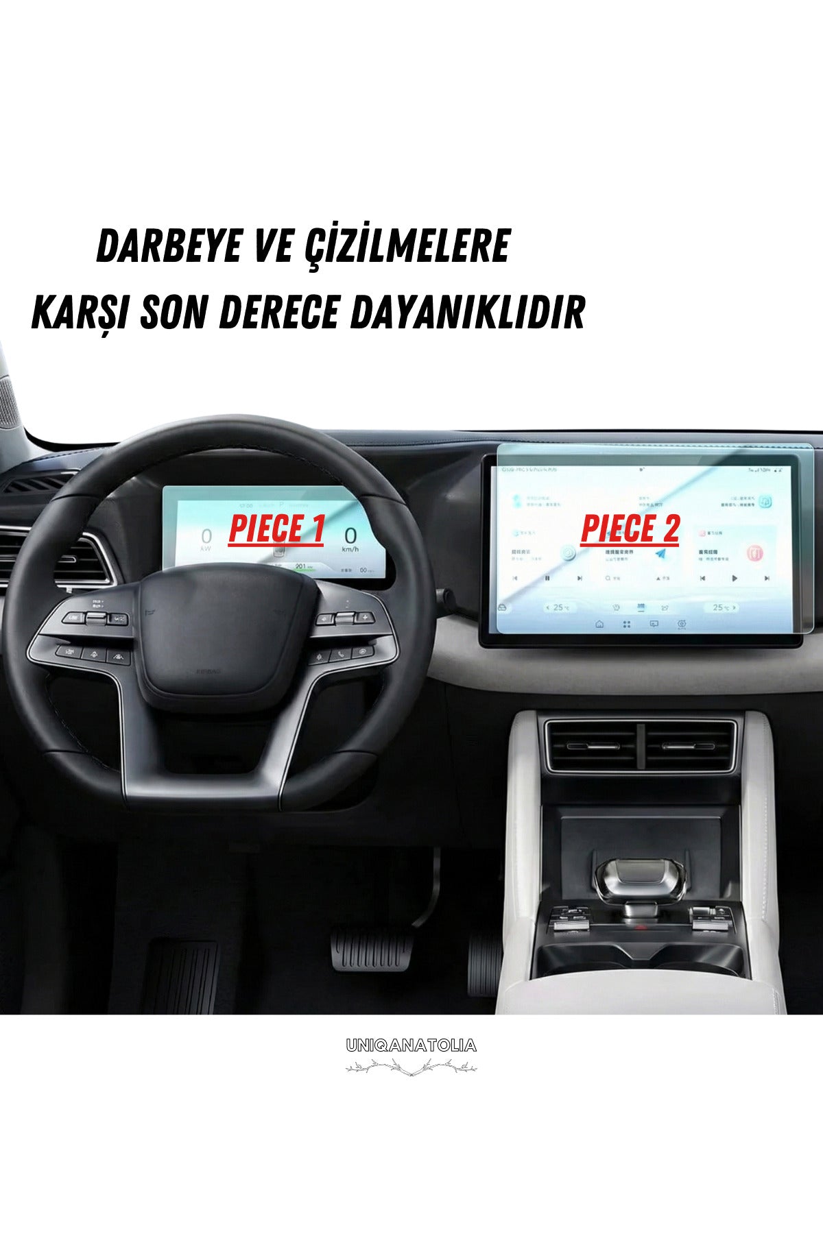 BYD ATTO 2 Comfort Hayalet Gösterge ve Multimedya Uyumlu Nano Ekran Koruyucu