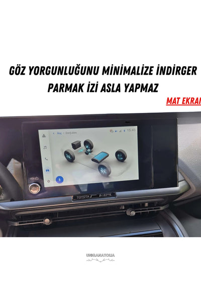 Toyota CHR Flame 2025-2026 Navigasyon ve Multimedya Uyumlu Mat Ekran Koruyucu