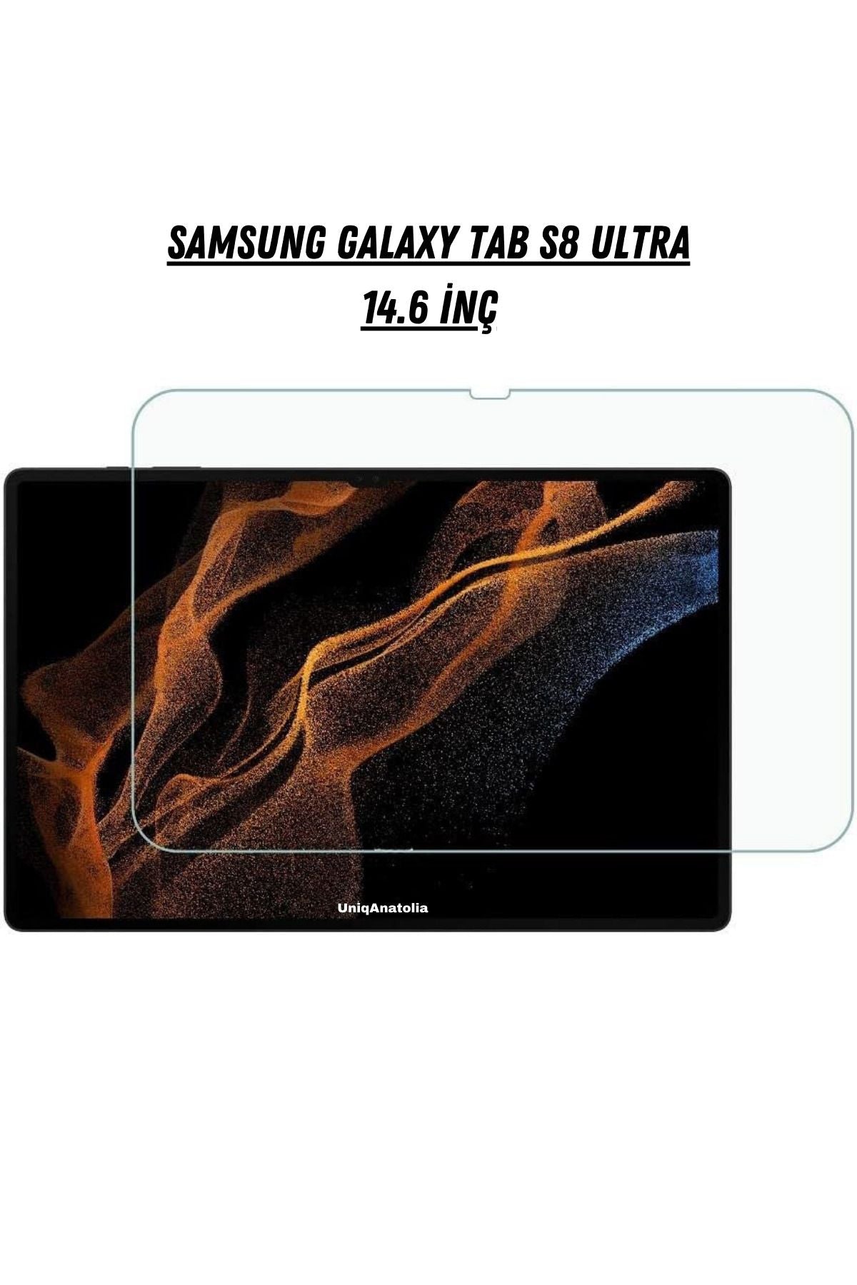 Samsung Galaxy Tab S8 Ultra 14.6 İnç Temperli Kırılmaz Ekran koruyucu