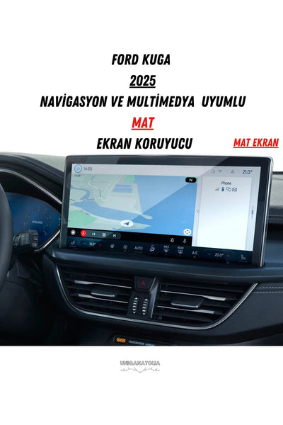 Ford Kuga 2025 Navigasyon ve Multimedya Uyumlu Mat Ekran Koruyucu