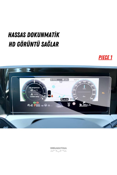 Volkswagen Tiguen R Line 2025 Hayalet Gösterge ve Multimedya Uyumlu Nano Ekran Koruyucu
