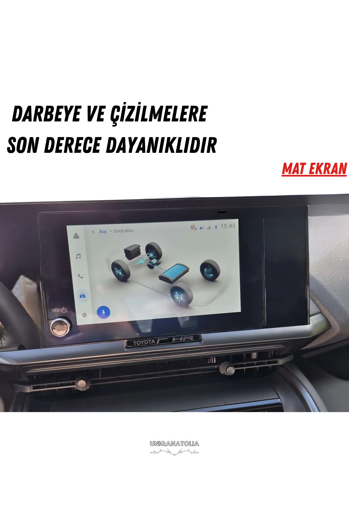Toyota CHR Flame 2025-2026 Navigasyon ve Multimedya Uyumlu Mat Ekran Koruyucu