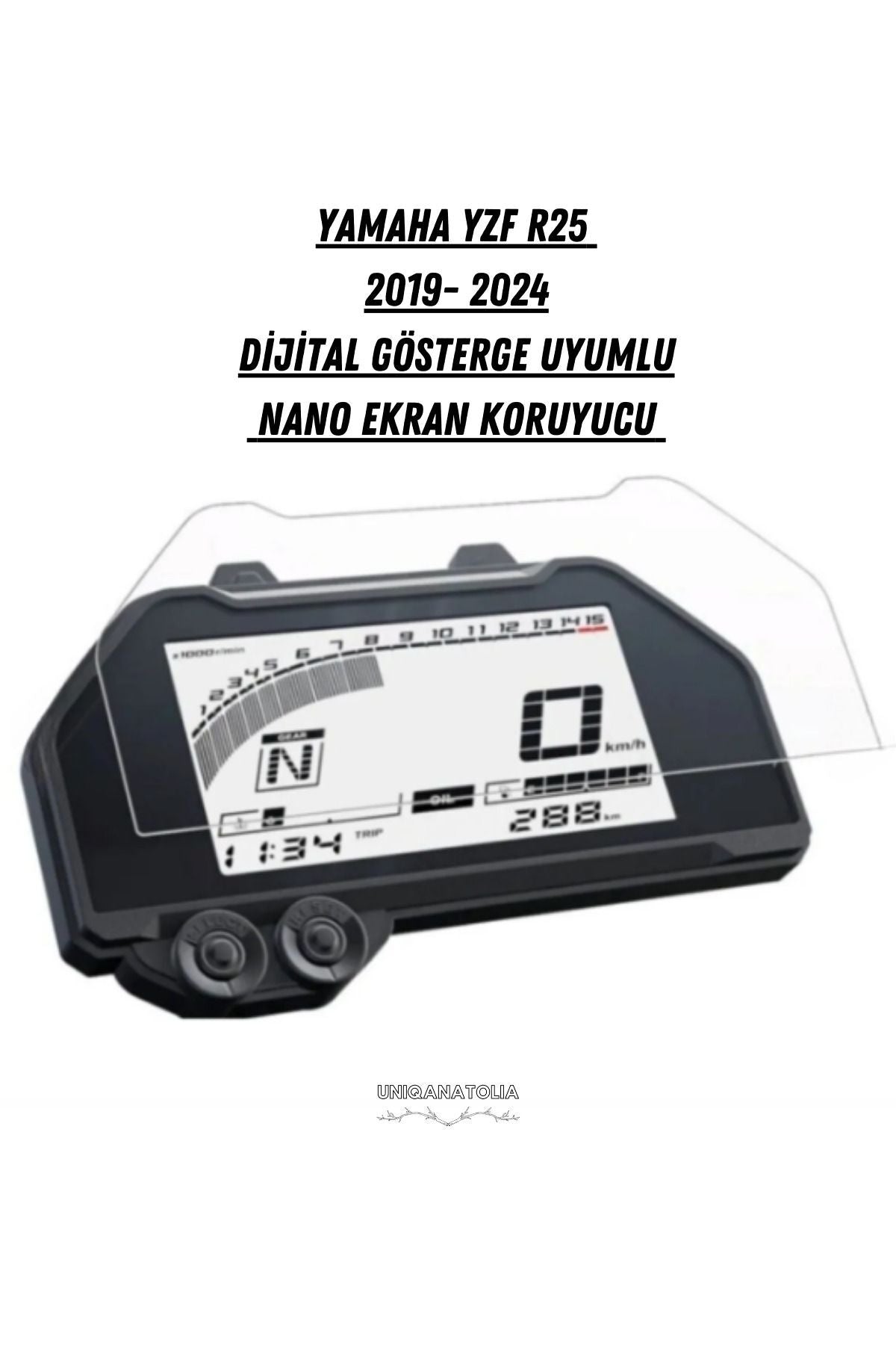 Yamaha Yeni X Max Tech Max 2023 2024 Dijital Gösterge Uyumlu Nano Ekran Koruyucu