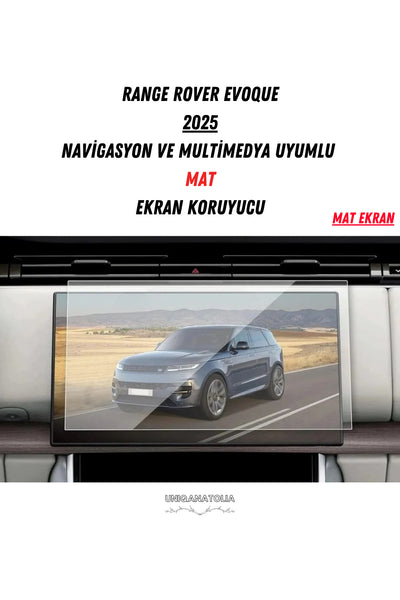 Range Rover 2025 Evoque Navigasyon ve Multimedya Uyumlu Mat Ekran Koruyucu
