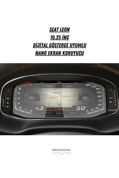 Seat Leon 10.25 Inç Dijital Gösterge Uyumlu Nano Ekran Koruyucu
