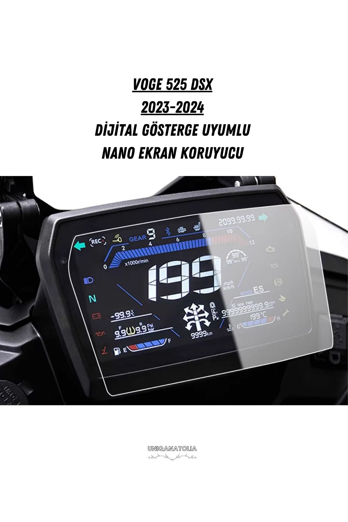 TVS Raider 125 2020 2021 2022 2023 2024 Dijital Gösterge Uyumlu Nano Ekran Koruyucu
