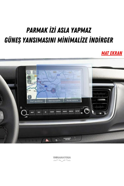 Kia Stonic 2025 Cool/Cool Plus Navigasyon ve Multimedya Uyumlu Mat Ekran Koruyucu