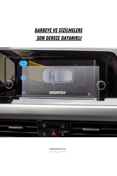 Volkswagen Golf 8 8.25 inç Navigasyon ve Multimedya Uyumlu Mat Ekran Koruyucu