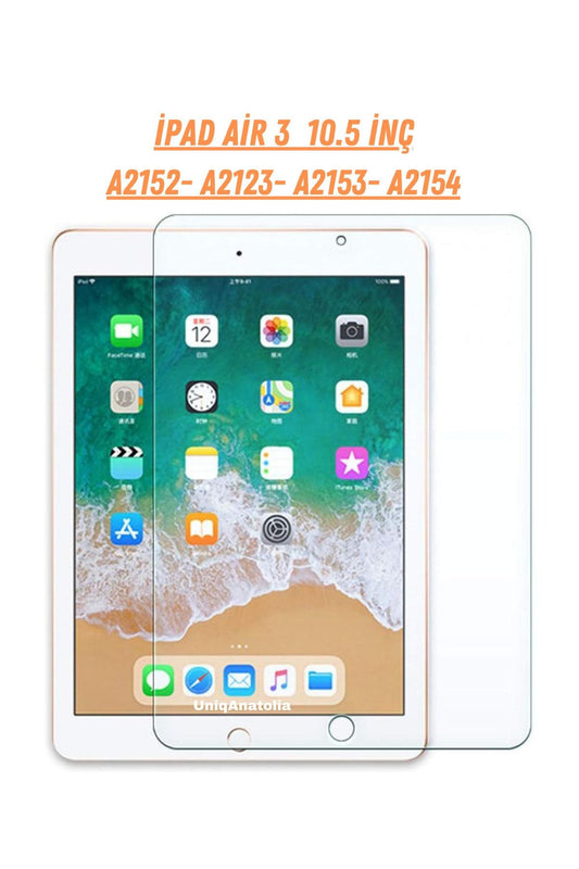 Apple Ipad Air 3 10.5 Inç Uyumlu Temperli Kırılmaz Ekran Koruyucu (A2152-A2123-A2153-A2154)