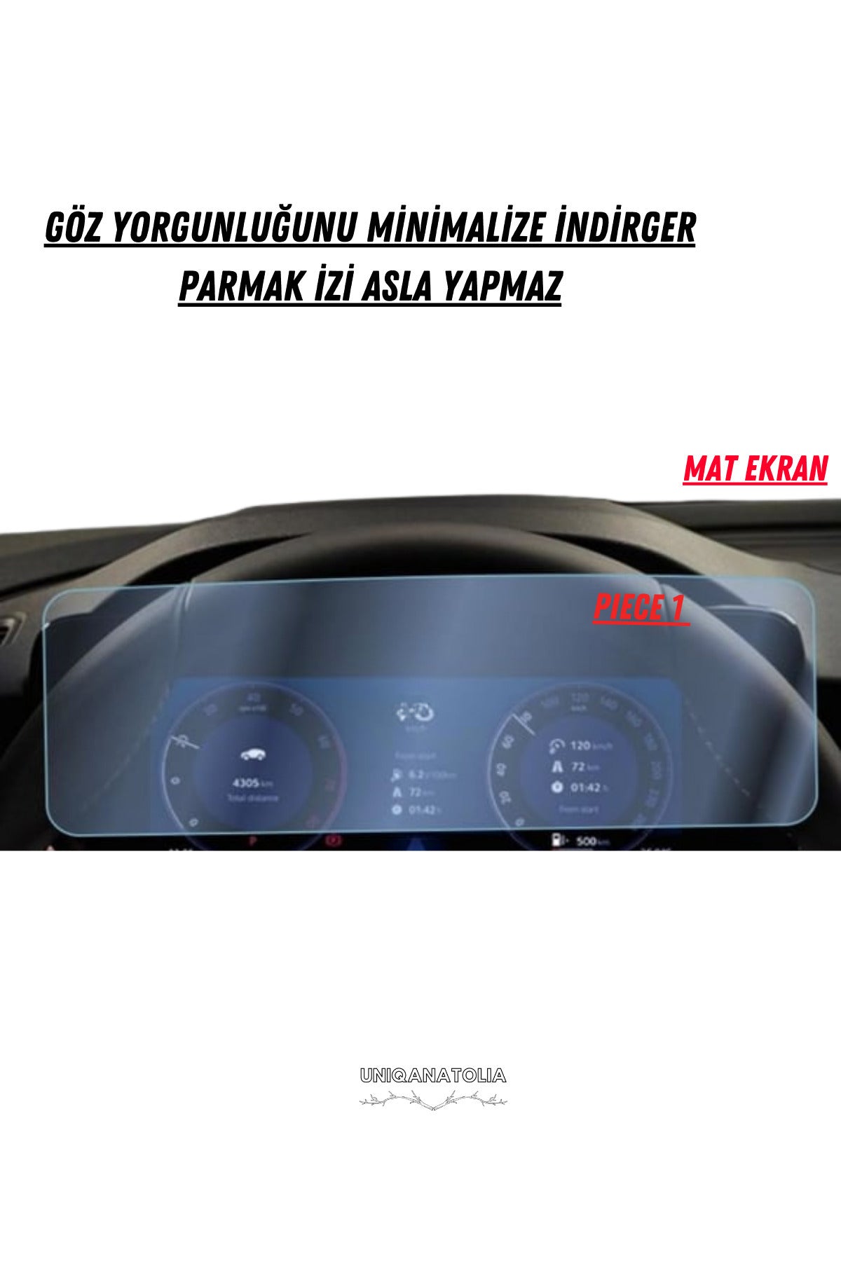 Skoda Superb 2024 Hayalet Ekran ve Multimedya Uyumlu Set Mat Ekran Koruyucu