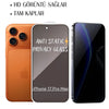 iPhone 17 Pro Max Anti-Static 3D Prıvacy Hayalet Toz Tutmayan Kırılmaz Ekran Koruyucu