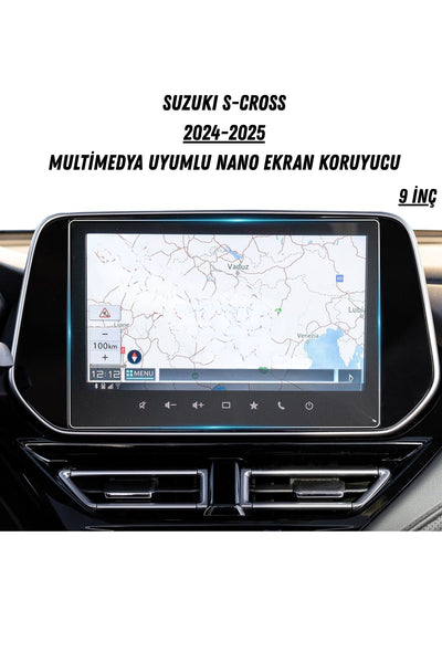 Suzuki S-Cross 2025 Navigasyon ve Multimedya Uyumlu Mat Ekran Koruyucu