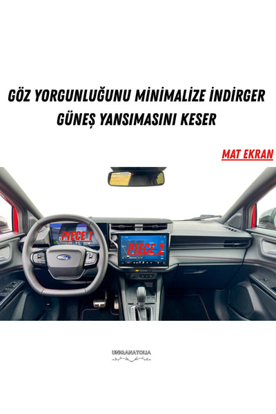 Ford Puma 2025-2026 Hayalet Gösterge Ve Multimedya Uyumlu Set Mat Ekran Koruyucu