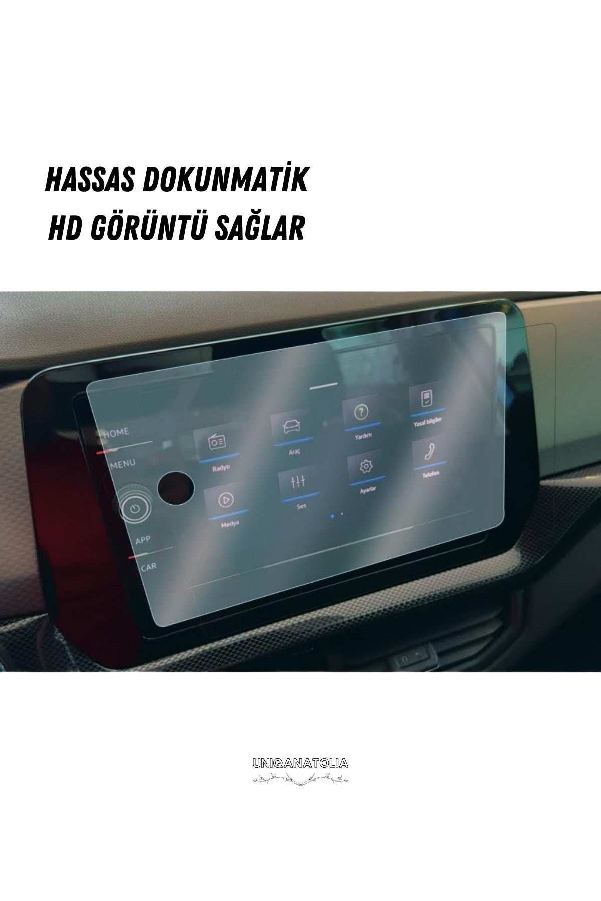 Volkswagen T-Roc 2025 Navigasyon ve Multimedya Uyumlu Nano Ekran Koruyucu
