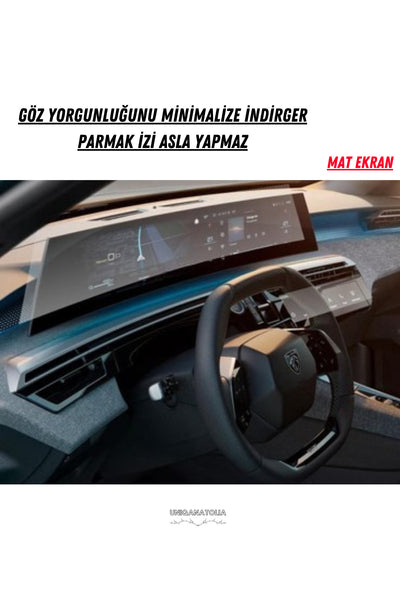 Peugeot 3008 Panoramik i-Cockpıt Multimedya ve Klima Konsol Uyumlu Mat Ekran Koruyucu