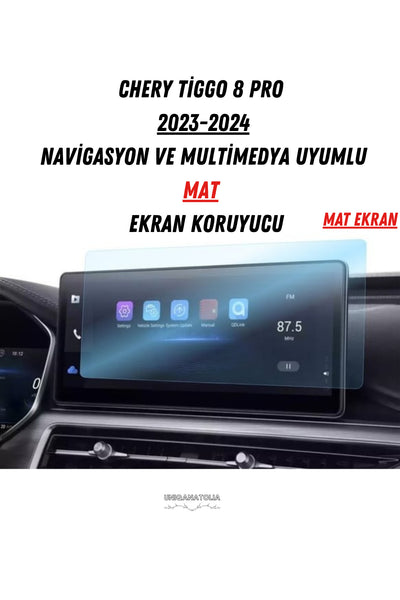 Chery Tiggo 8 Pro 2023-2024 Navigasyon ve Multimedya Uyumlu Mat Ekran Koruyucu
