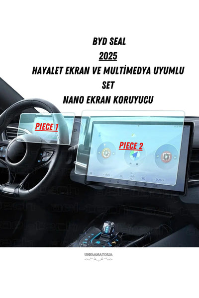 BYD SEAL 2025 Hayalet Ekran ve Multimedya Uyumlu Set Nano Ekran Koruyucu