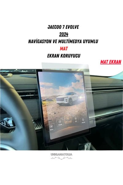 Jaecoo 7 Evolve 2024 Navigasyon ve Multimedya Uyumlu Mat Ekran Koruyucu