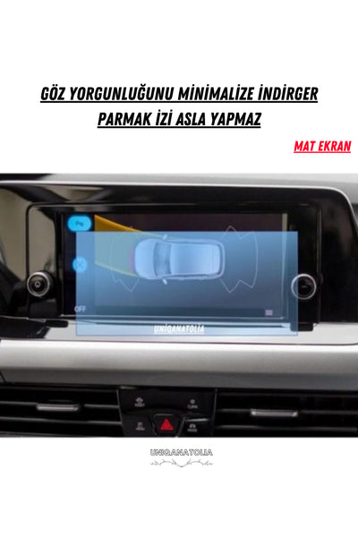 Volkswagen Yeni Caddy 2022-2023 Navigasyon Ve Multimedya Uyumlu Mat Ekran Koruyucu